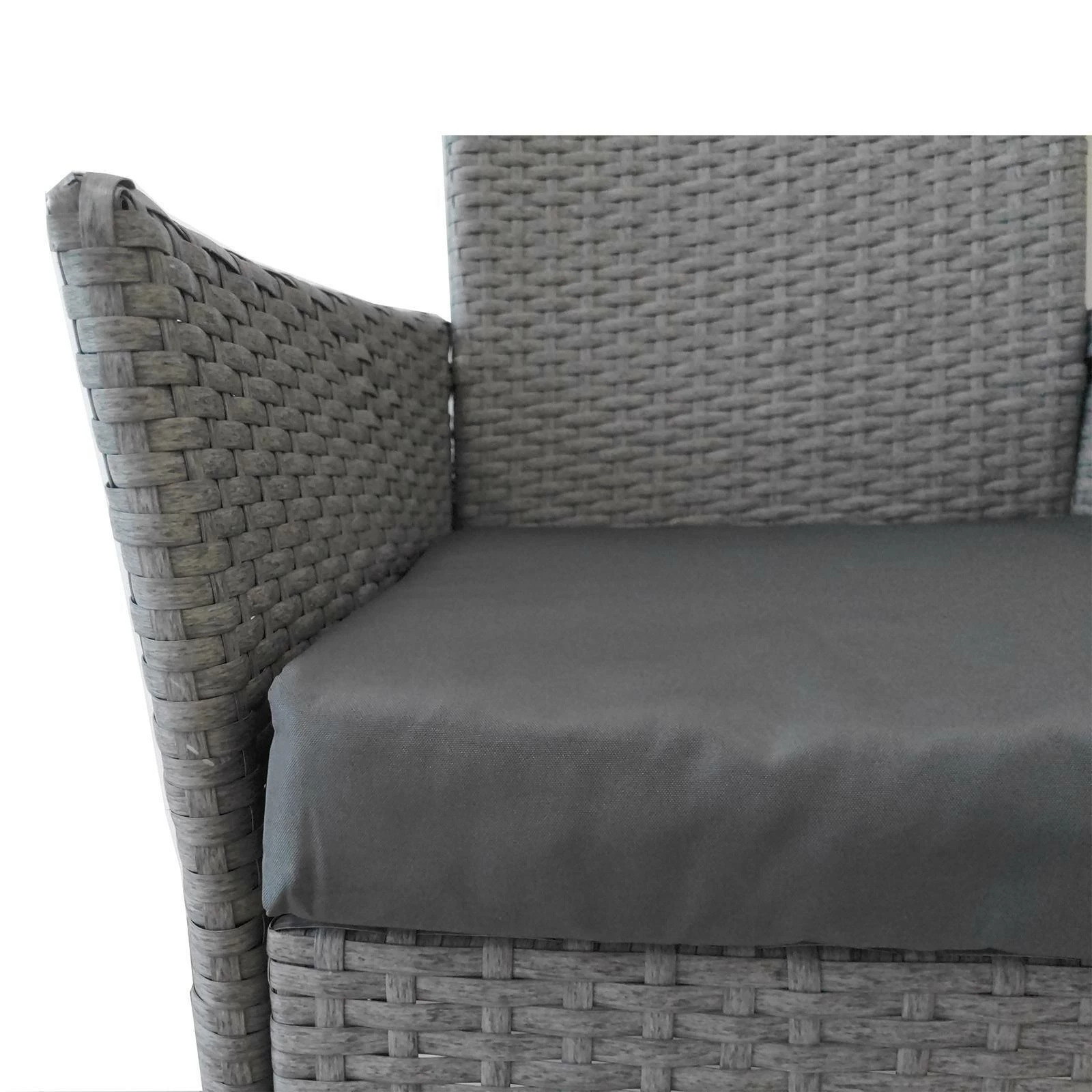 Flash Sale β€οΈ Marquee 3pcs Steel Rattan Glass Setting Grey Other - To Australia π - Image 3