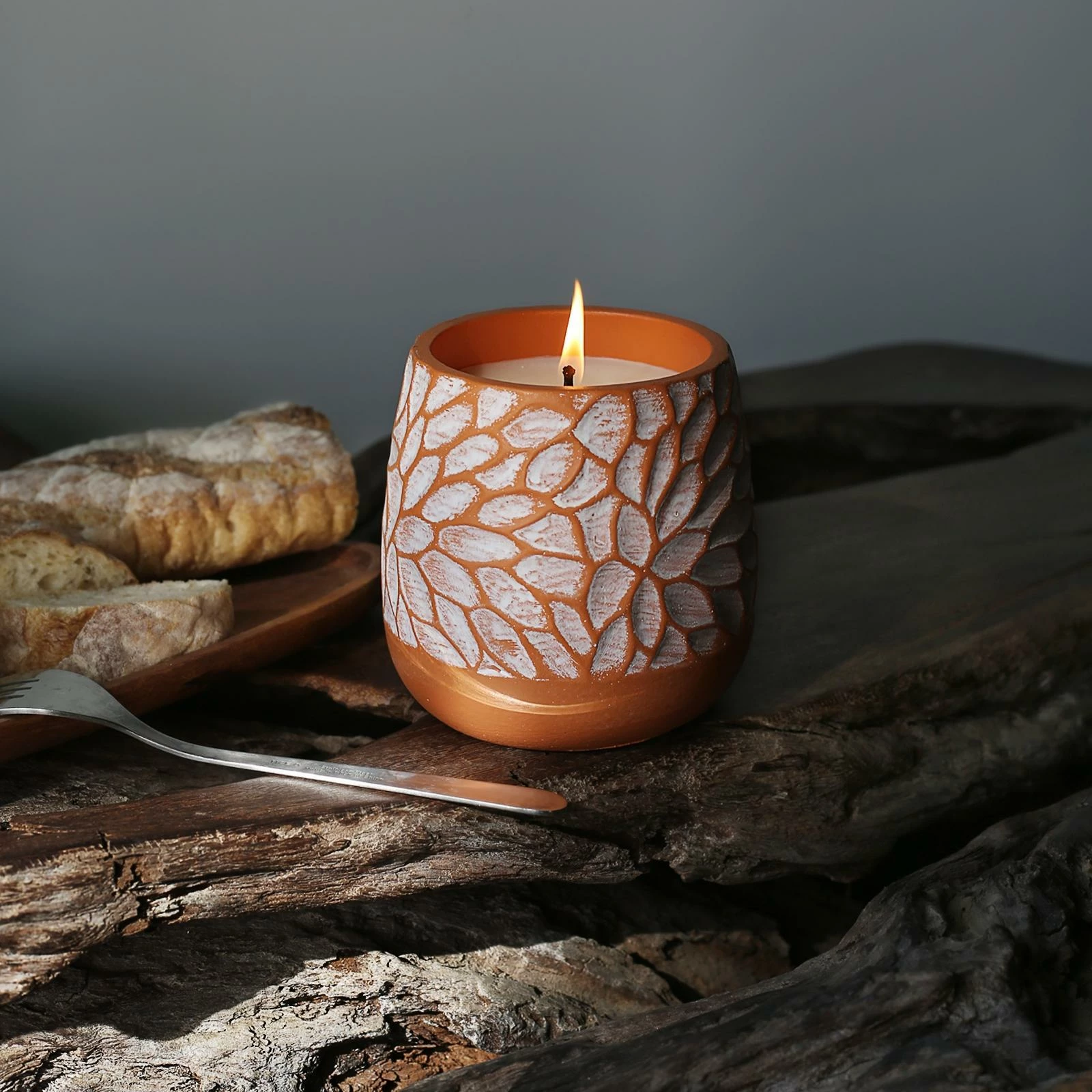 Wholesale βοΈ Australia Sale - Marquee 112 X 112mm Terracotta Pattern Cement Citronella Candle β¨ - Image 3