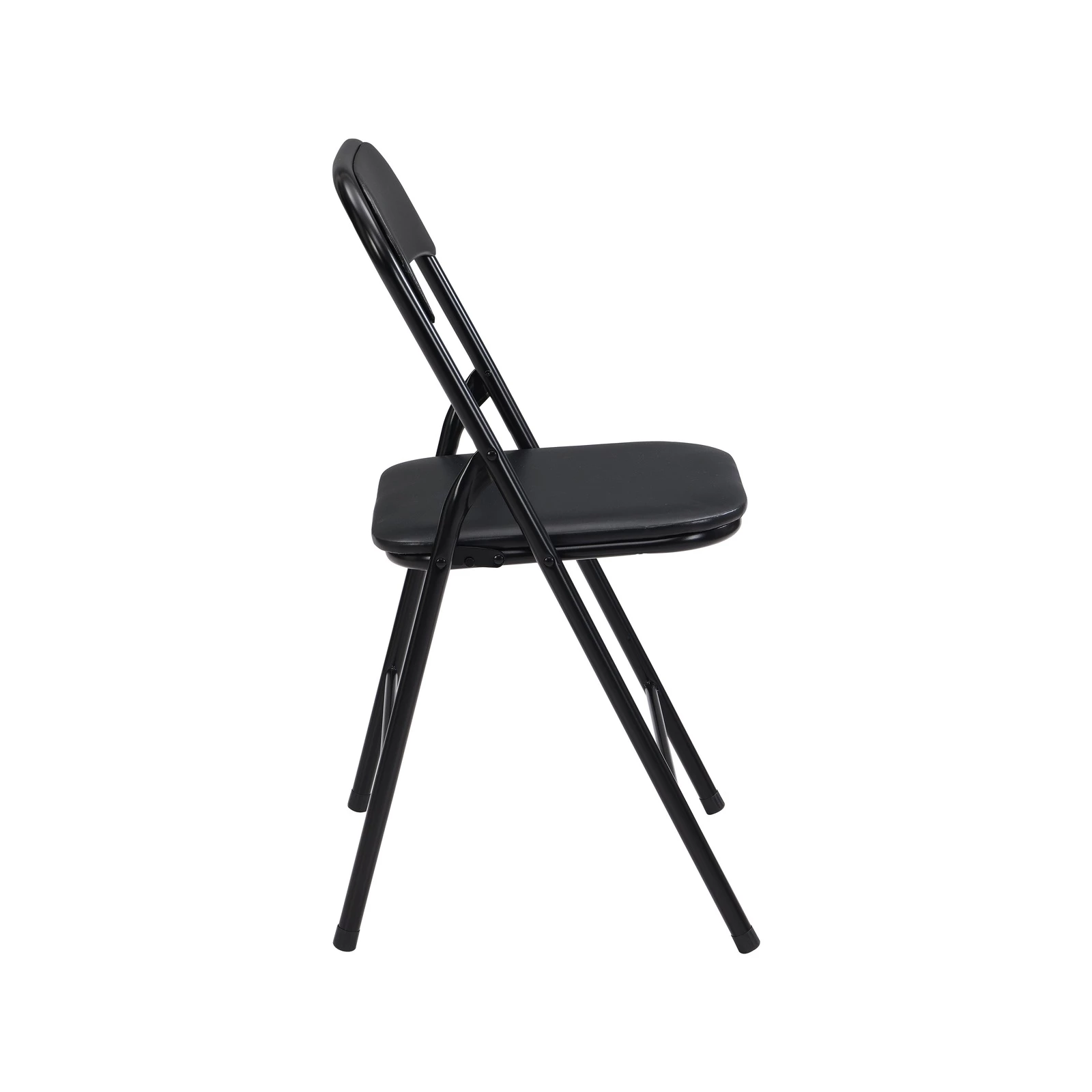 Best Sale β€οΈ Australia Only - Marquee Padded Vinyl Black Folding Chair π - Image 2