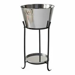 Flash Sale 💯 Marquee 20L Stainless Steel Drinks Cooler With Stand Silver / Black - To Australia ❤️