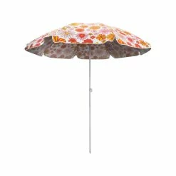 Wholesale 😍 Australia Sale - Marquee 2m Orange Flower Pattern Portable Shade Umbrella 🧨