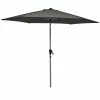 Best Pirce 👏 Australia Only - Marquee 3m Round Jasper Market Umbrella - Charcoal 😀