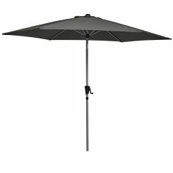Best Pirce 👏 Australia Only - Marquee 3m Round Jasper Market Umbrella - Charcoal 😀