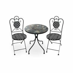 Budget 😀 Australia Sale - Marquee 3 Piece Mosaic Tile Bistro Setting ⭐