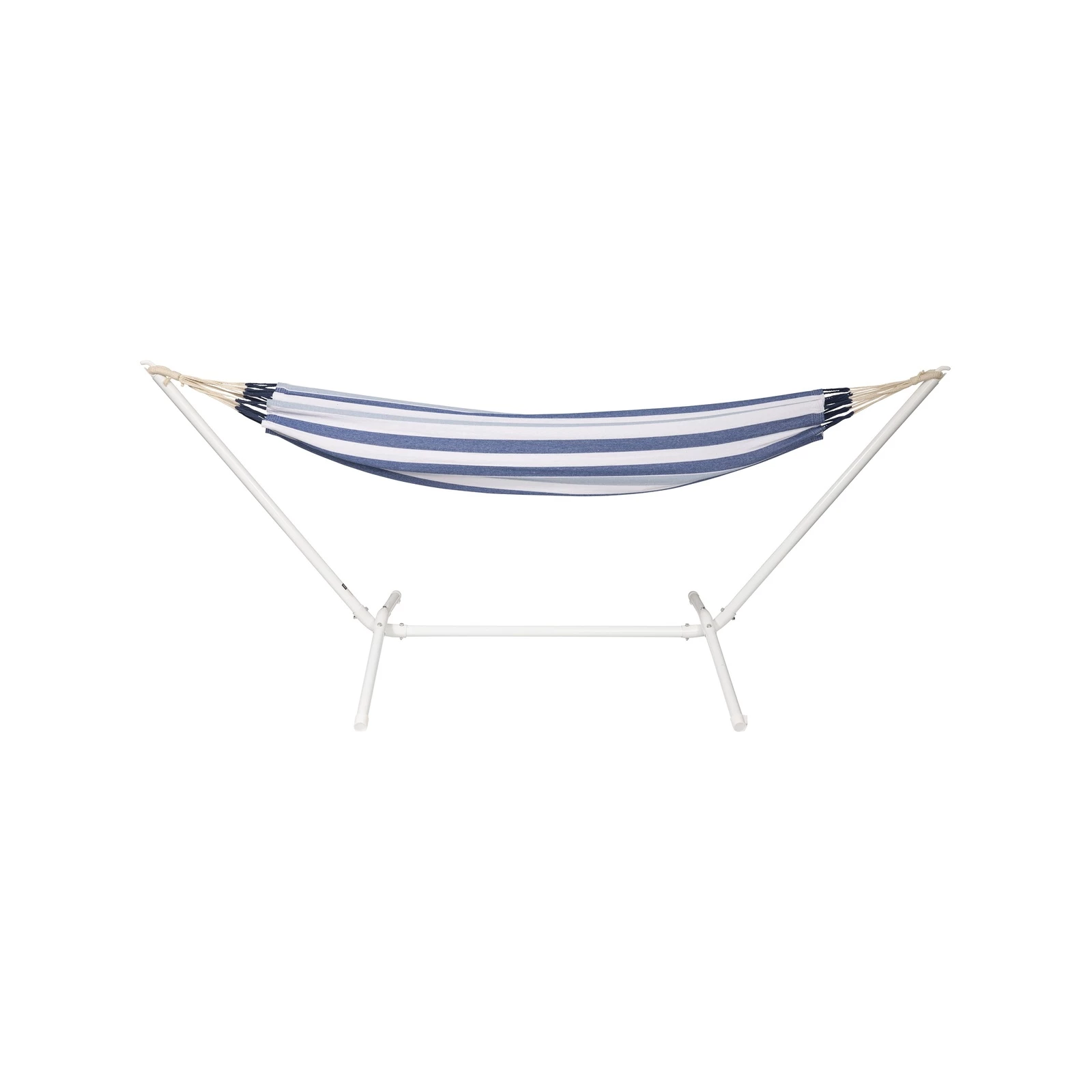 Promo π₯° Marquee Double Hammock Kit Blue And Green Stripe With White Frame - To Australia π