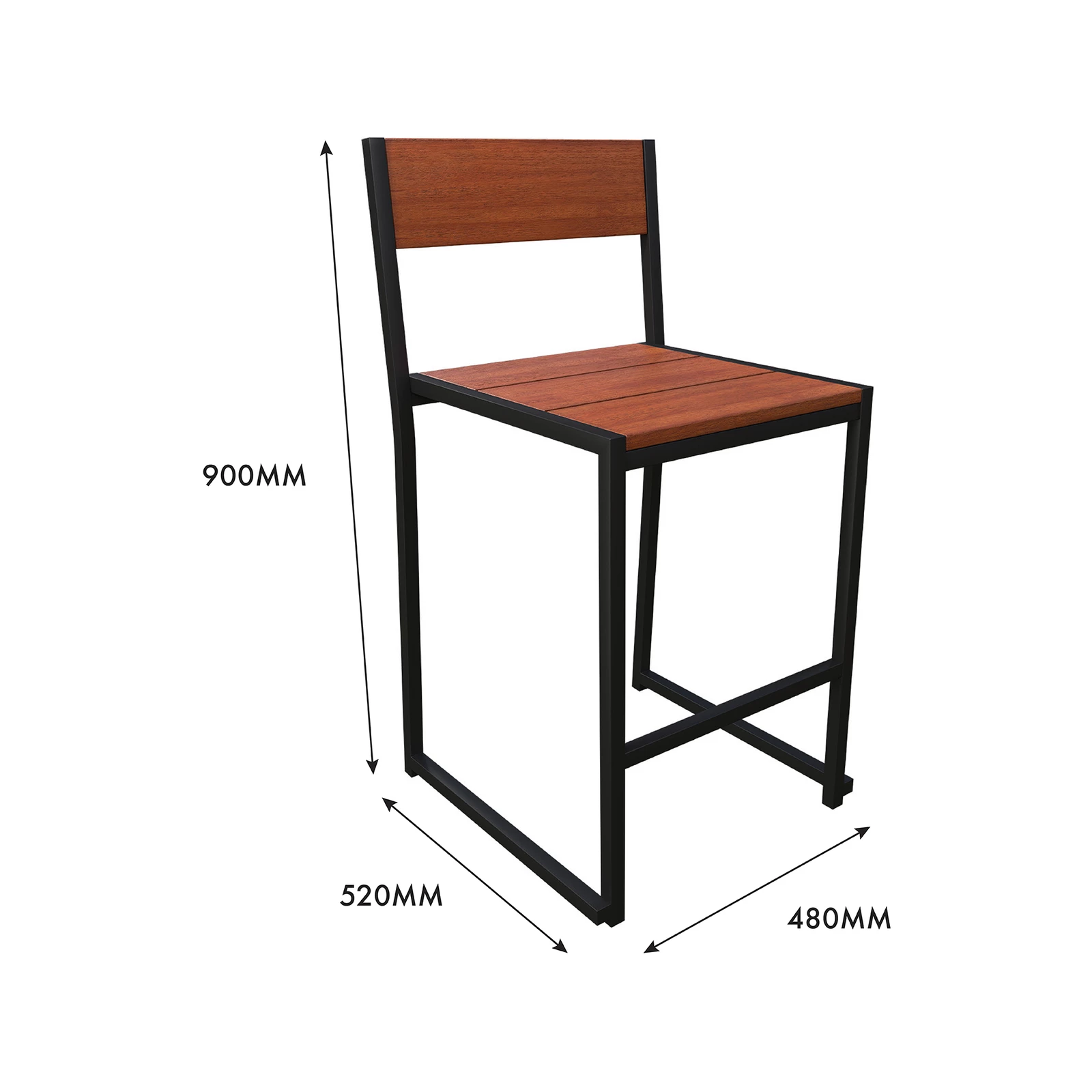 Wholesale β€οΈ Australia Only - Marquee Trentham Outdoor Bar Chair Black And Natural β - Image 5