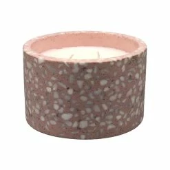 Best Sale π₯ Australia Only - Marquee 130 X 130 X 80mm Terrazzo Pink Citronella Candle π€©