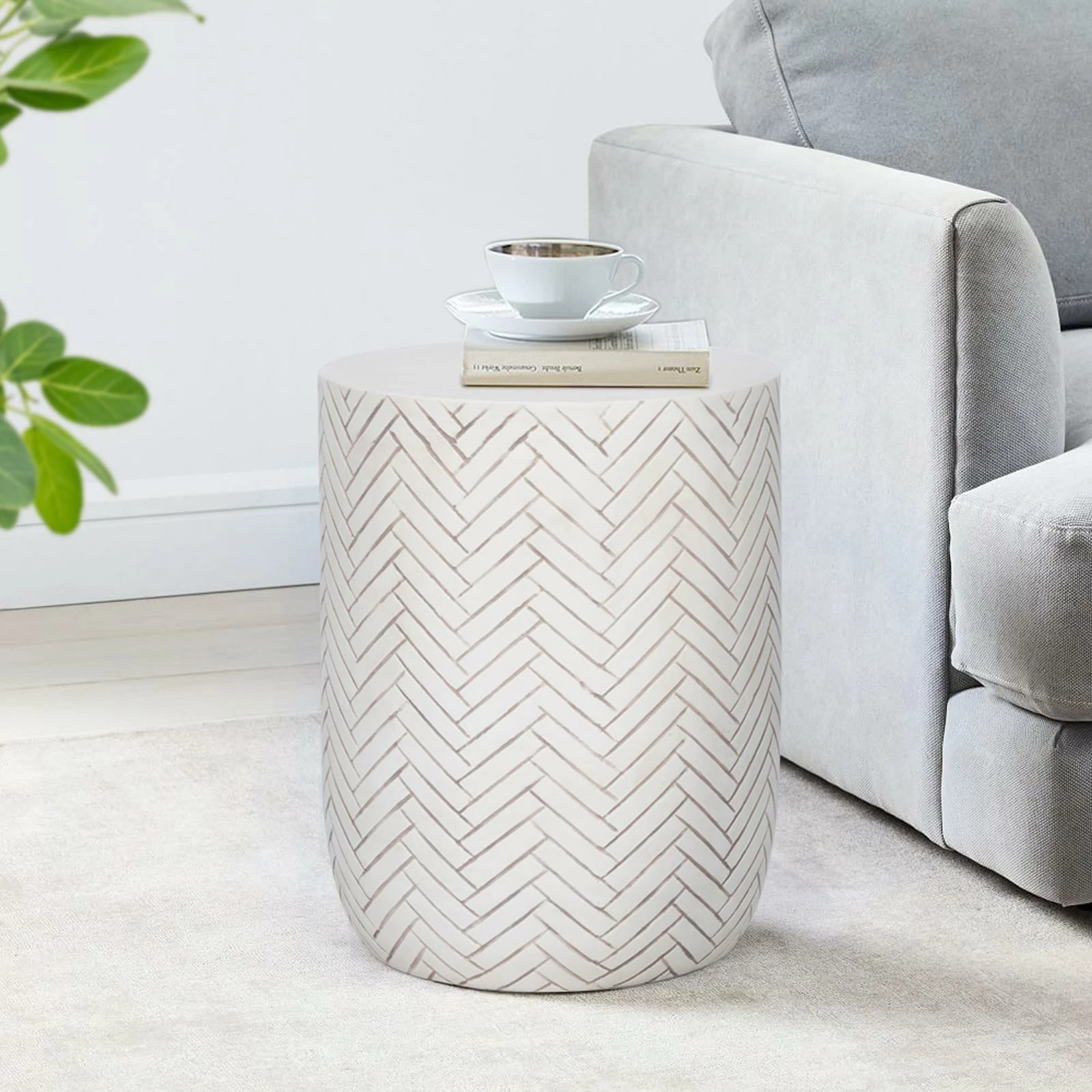 Deals π Australia Sale - Marquee Chevron Ceramic Stool π - Image 2