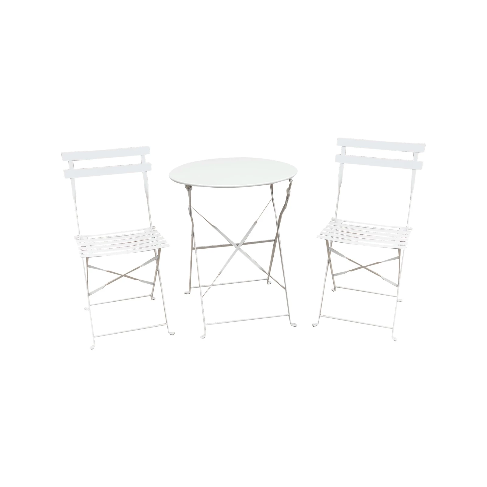 Coupon 𧨠Australia Sale - Marquee Coconut Milk Troca 3 Piece Steel Bistro Setting π