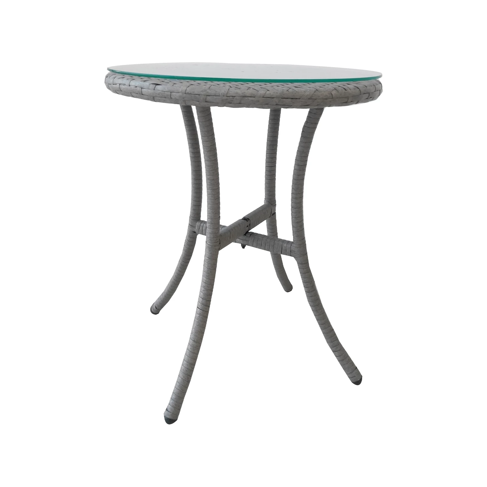 Flash Sale β€οΈ Marquee 3pcs Steel Rattan Glass Setting Grey Other - To Australia π - Image 4