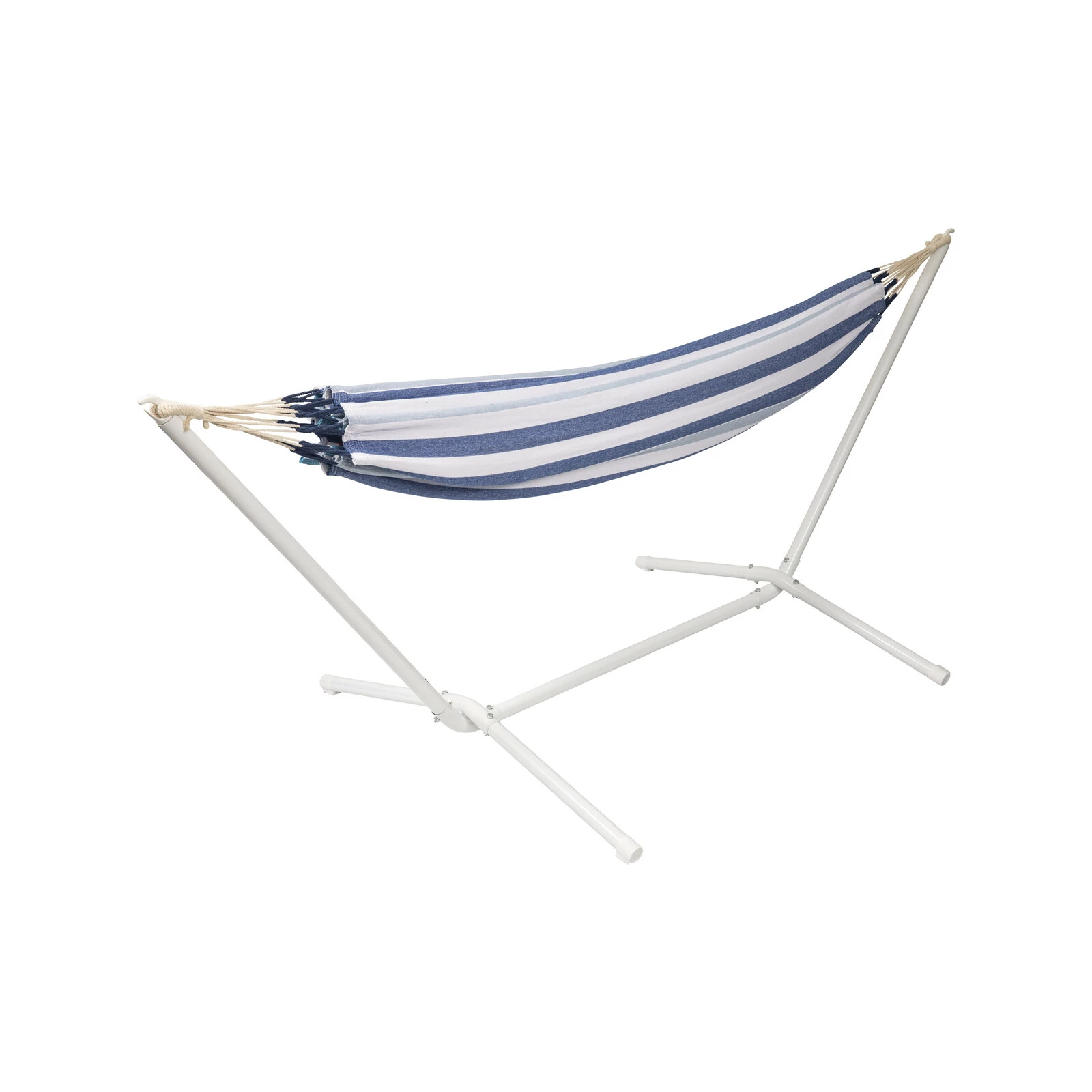 Promo π₯° Marquee Double Hammock Kit Blue And Green Stripe With White Frame - To Australia π - Image 2