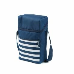 Cheap 𧨠Australia Only - Marquee Navy Dual Bottle Carrier Cooler Bag Navy Stripe π
