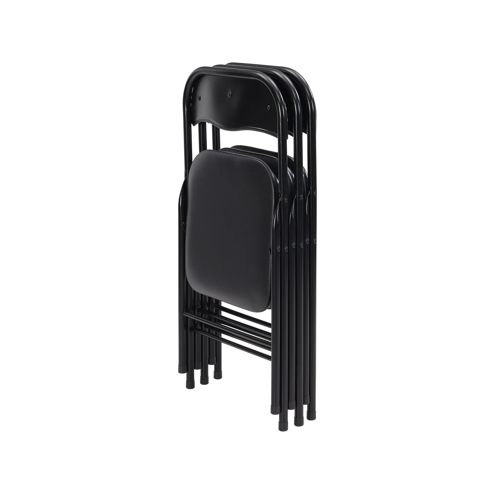 Best Sale β€οΈ Australia Only - Marquee Padded Vinyl Black Folding Chair π - Image 6