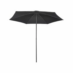 Discount ❤️ Australia Only - Marquee 2.5m Round Spritz Market Umbrella Black 👏