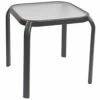 Brand new 💯 Australia Sale - Marquee Square Glass Top Steel Side Table Charcoal ⭐