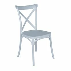 Outlet ๐ฏ Australia Only - Marquee White Cross-Back Dining Chair ๐