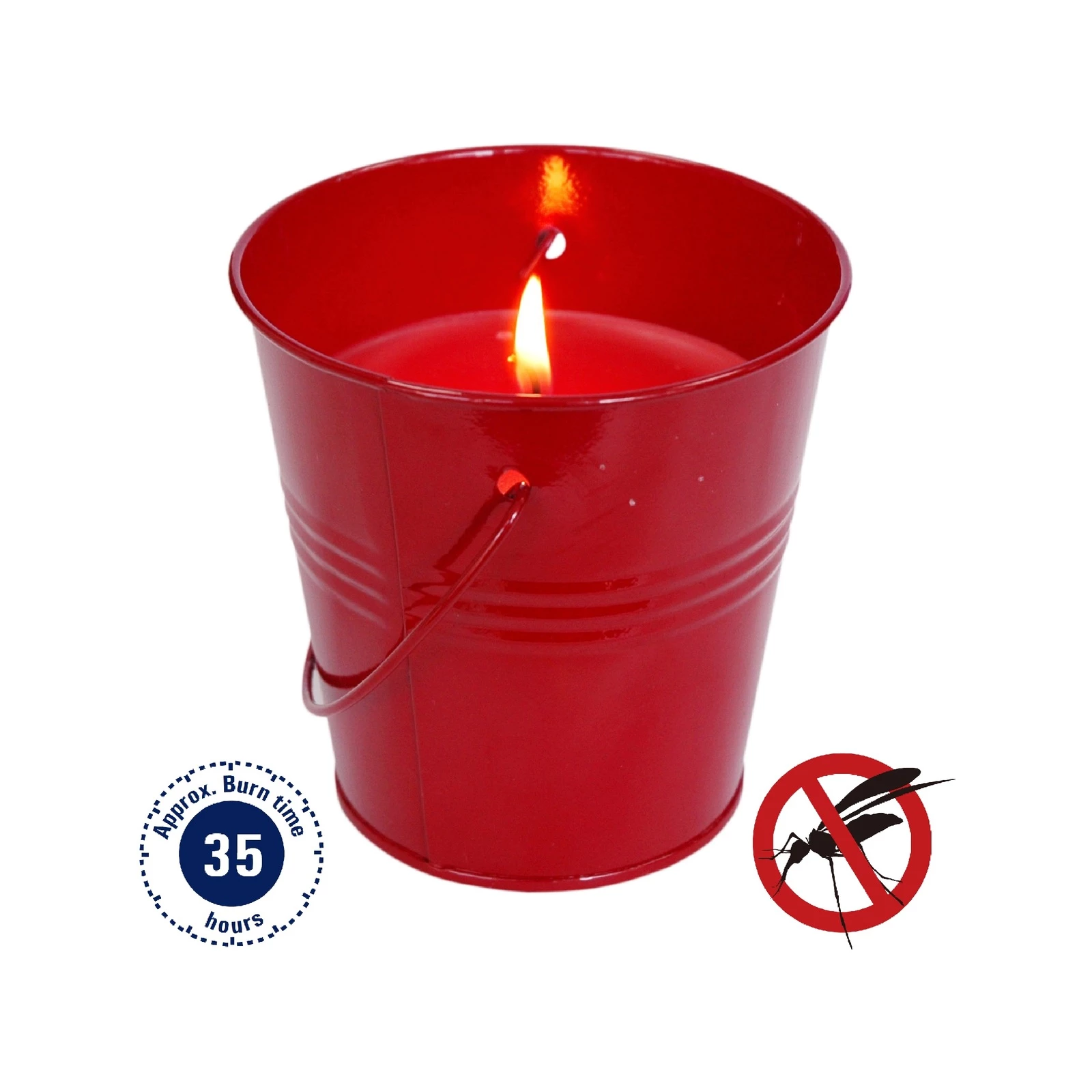 Brand new π Marquee Red Steel Tin Citronella Candle - To Australia π― - Image 2