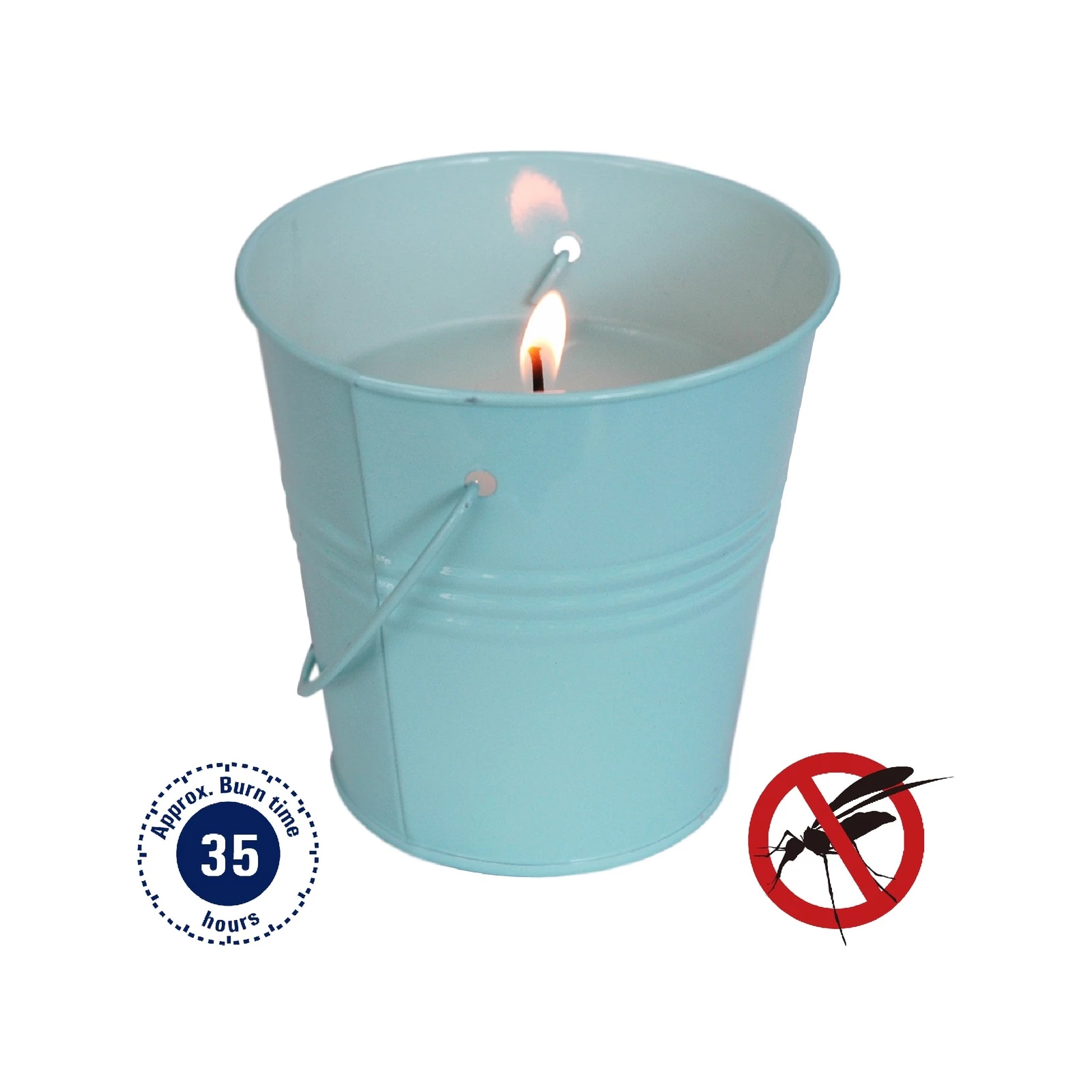 Best Pirce βοΈ Australia Sale - Marquee Blue Steel Tin Citronella Candle π - Image 2
